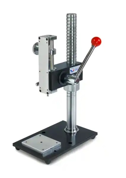 Manual test stand, one guide column TVP