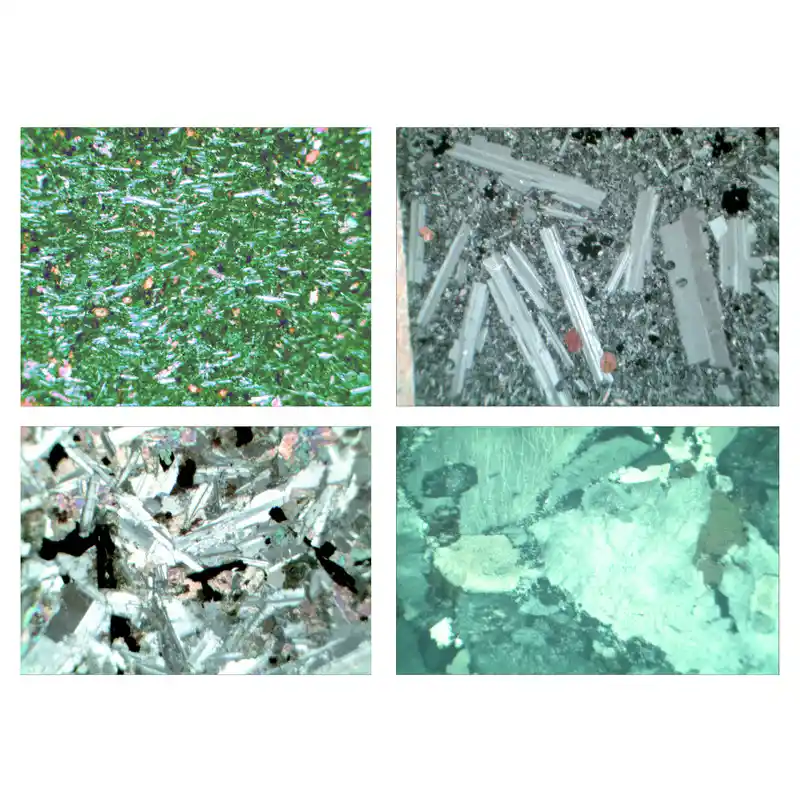 LIEDER Rocks and Minerals,Ground Thin, Igneous Rocks, Set no. III, 31 Microscope Slides size 30x45 mm, wo box