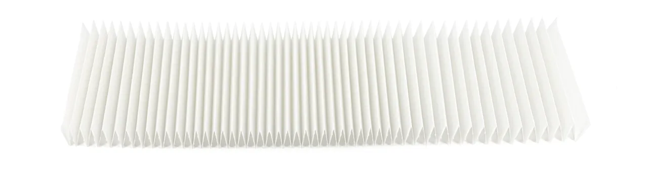Pleated strips MN 7229 format 11 x 200 cm 50 double pleats pleat depth: 20 mm pack of 1008 pcs