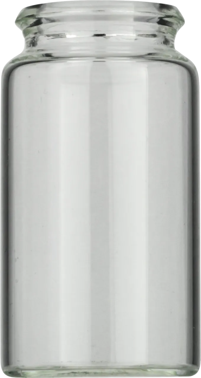 15 mL Snap Cap Vial N 22 outer diameter: 26 mm, outer height: 48 mm clear, flat bottom, 3rd hydrolytic class glass pack of 100