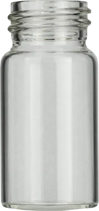20 mL Screw Neck Vial N 24 outer diameter: 27.5 mm, outer height: 57 mm clear, flat bottom pack of 100