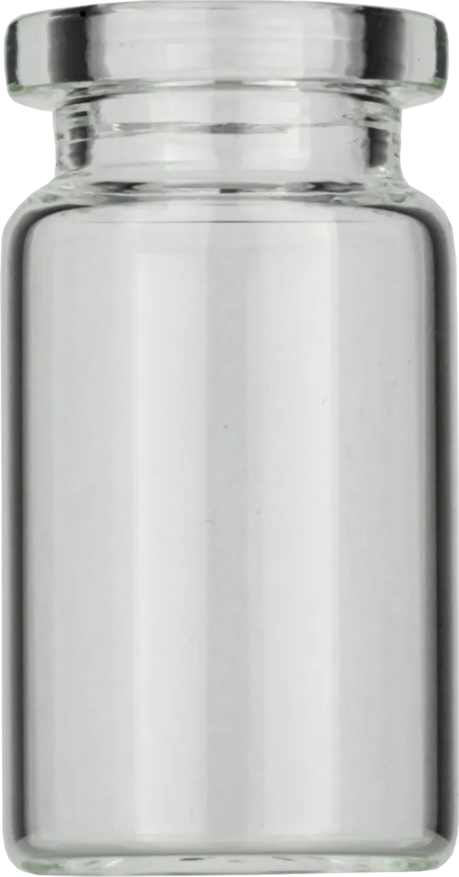 5 mL Headspace Crimp Neck Vial N 20 outer diameter: 20.5 mm, outer height: 38 mm clear, flat bottom, flat DIN crimp neck pack of 100