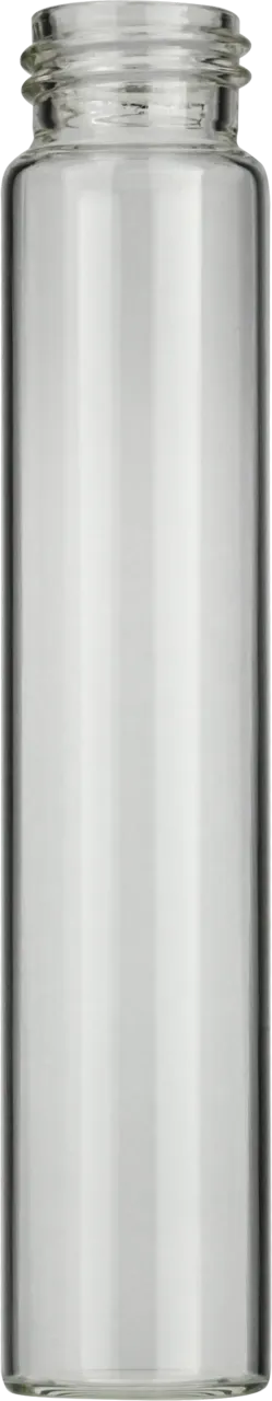 60 mL Screw Neck Vial N 24 outer diameter: 27.5 mm, outer height: 140 mm clear, flat bottom pack of 100