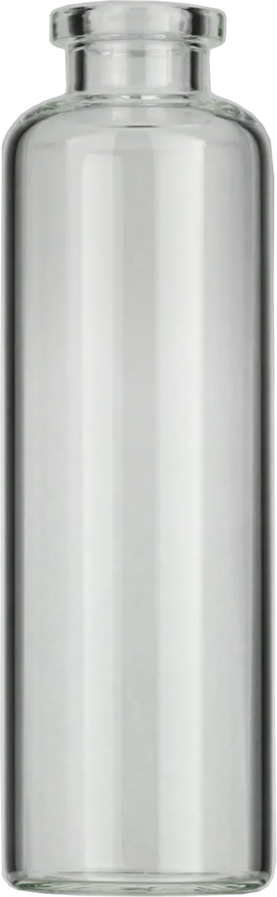 50 mL Headspace Crimp Neck Vial N 20 outer diameter: 31 mm, outer height: 101 mm clear, flat bottom, flat DIN crimp neck pack of 100