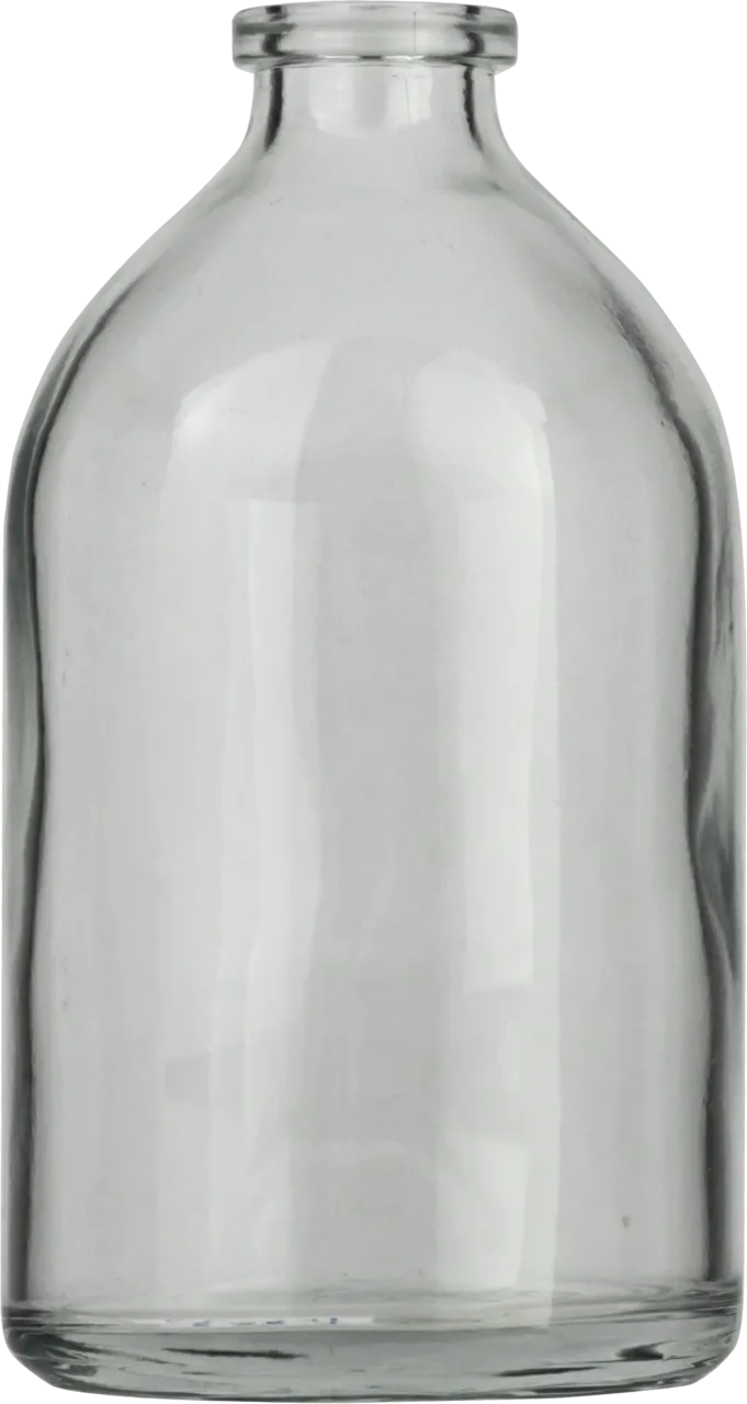 100 mL Headspace Crimp Neck Vial N 20 outer diameter: 51.6 mm, outer height: 94.5 mm clear, flat bottom, flat DIN crimp neck pack of 88