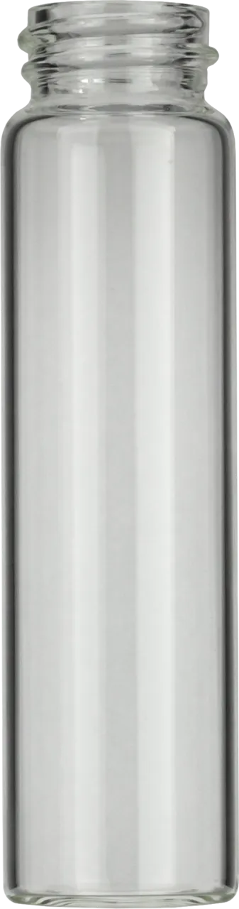 24 mL Screw Neck Vial N 20 outer diameter: 22.7 mm, outer height: 86 mm clear, flat bottom pack of 100