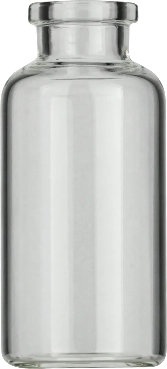 25 mL Headspace Crimp Neck Vial N 20 outer diameter: 30 mm, outer height: 65 mm clear, flat bottom, flat DIN crimp neck pack of 100