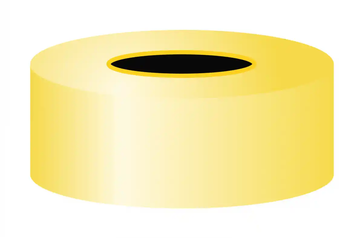 N 20 Aluminium crimp cap, gold, center hole pack of 100