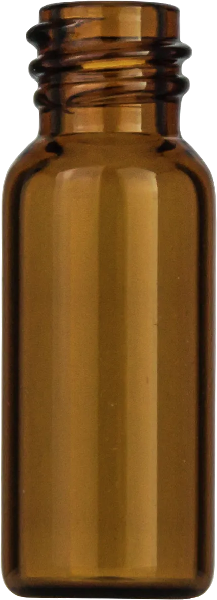 1.5 mL Screw Neck Vial N 8 outer diameter: 11.6 mm, outer height: 32 mm amber, flat bottom, small opening pack of 100