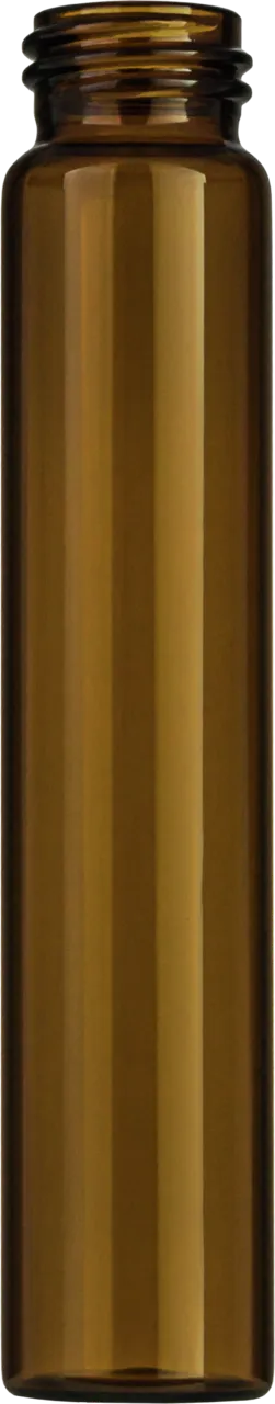 60 mL Screw Neck Vial N 24 outer diameter: 27.5 mm, outer height: 140 mm amber, flat bottom pack of 100
