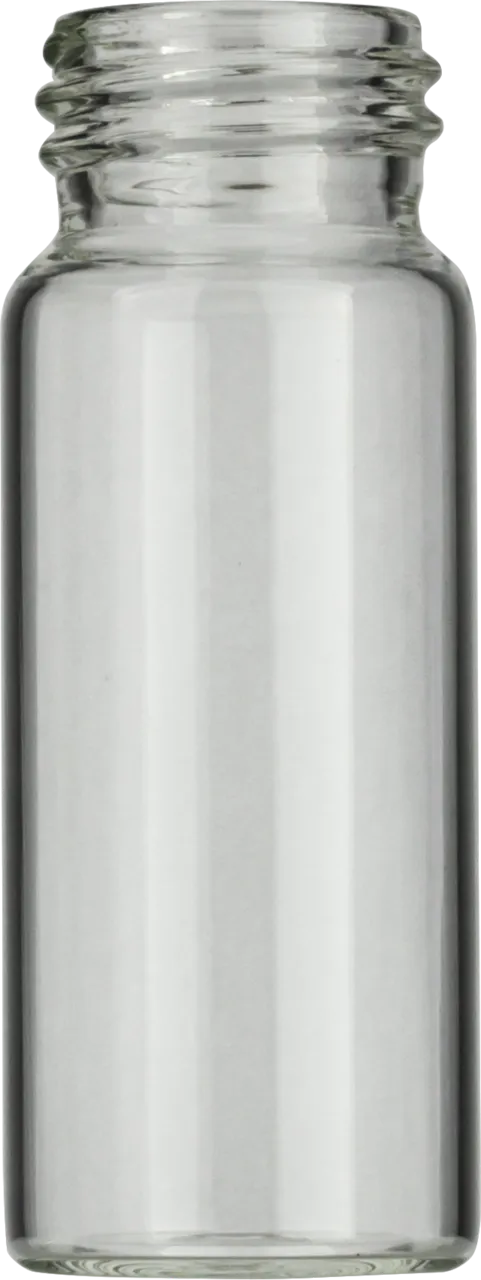 30 mL Screw Neck Vial N 24 outer diameter: 27.5 mm, outer height: 72.5 mm clear, flat bottom pack of 100
