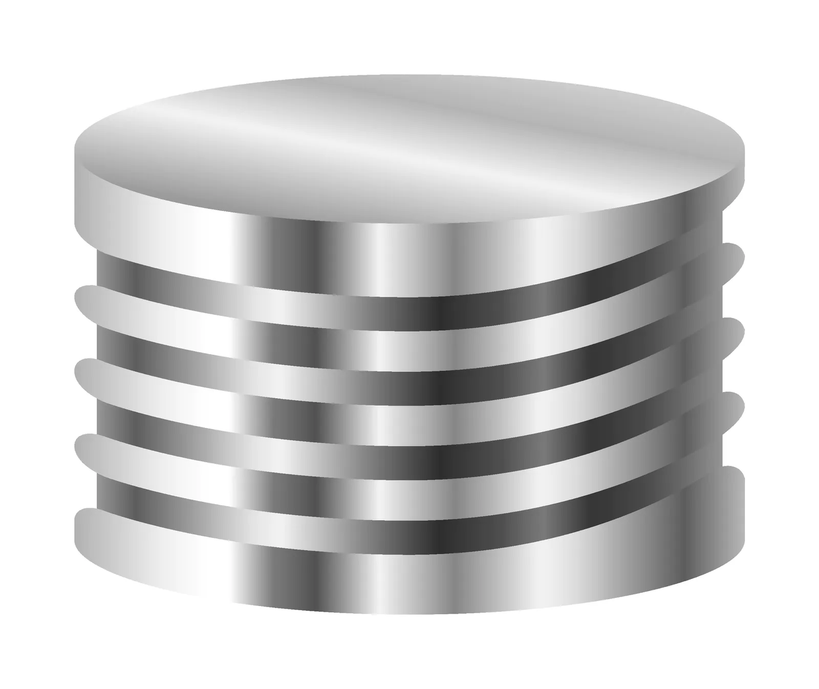 N 18 magnetic screw cap, silver, closed top Butyl red/PTFE grey Hardness: 50° shore A Thickness: 1.5 mm pack of 100