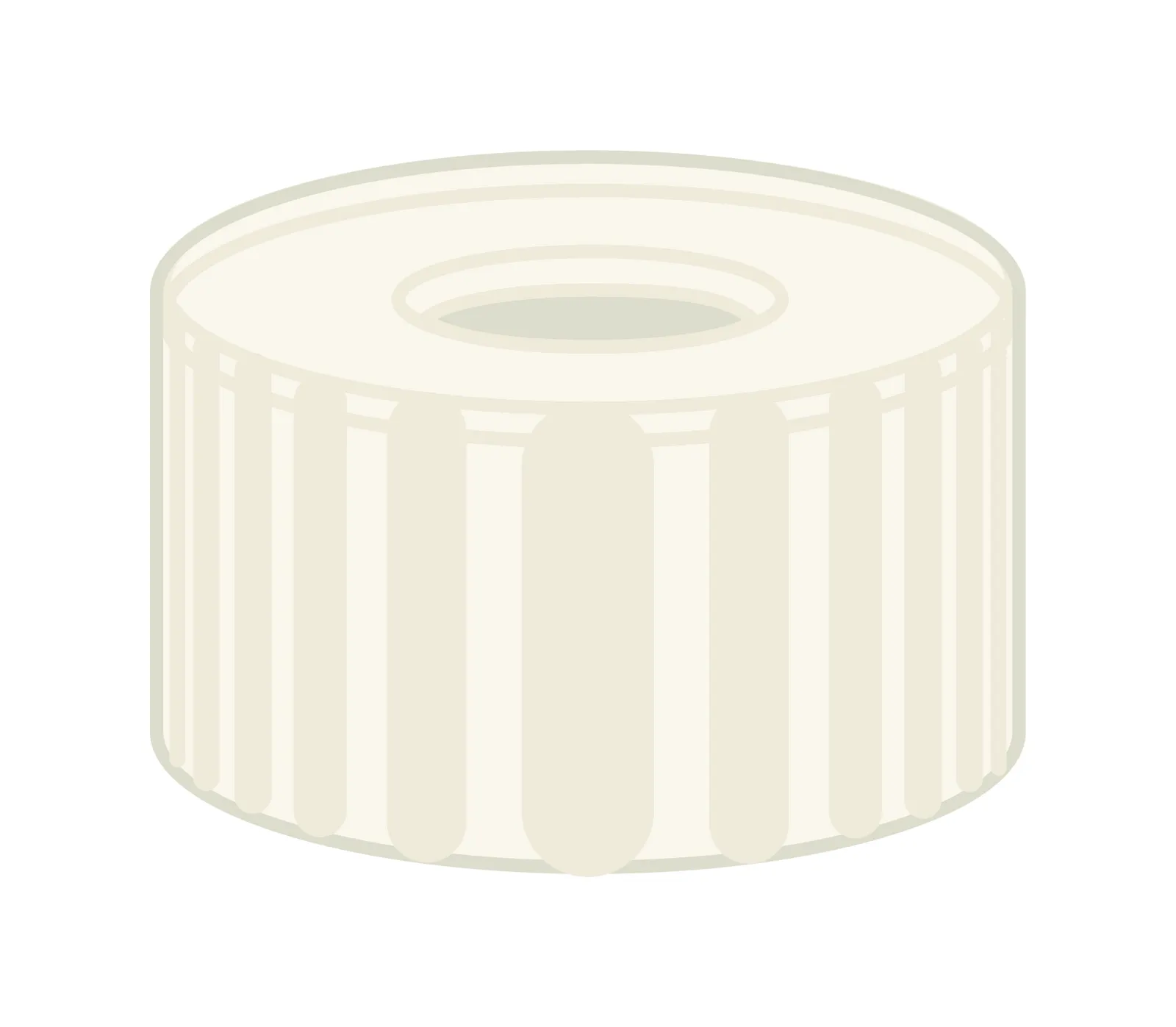 N 9 PP screw cap, tranparent, center hole pack of 100