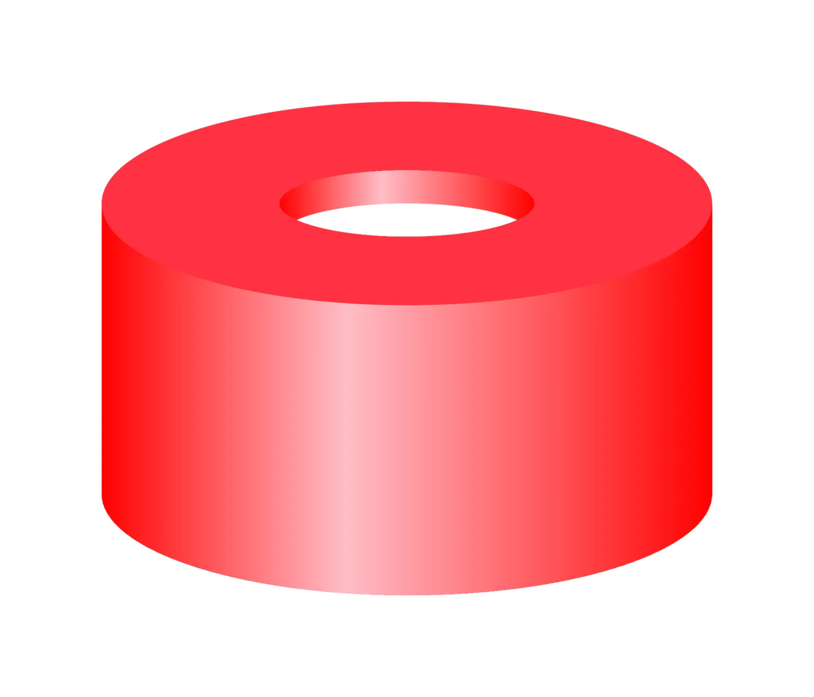N 11 PE snap ring cap, red, center hole Red Rubber/FEP colorless Hardness: 45° shore A Thickness: 1.0 mm pack of 100