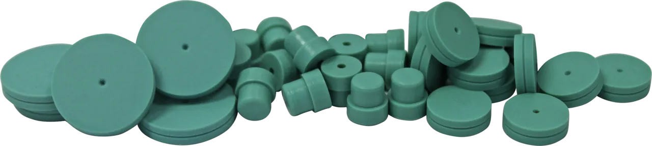CenterGuide AG3 Septa N 11.5 GC septa, Advanced Green 3 OD: 11.5 mm, thickness: 3 mm max. temp. 400°C, coated blister pack of 25