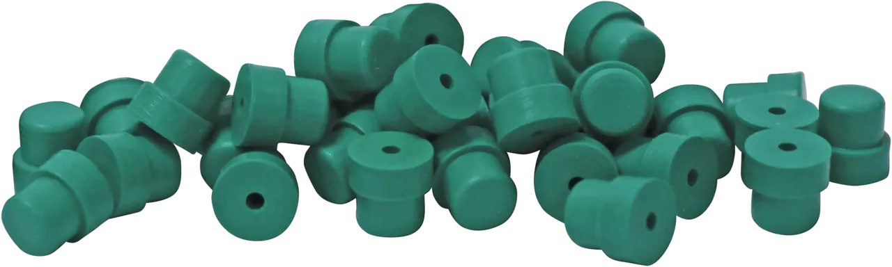 CenterGuide AG3 Septa Shimadzu OD: GC Septa, Advanced Green 3 OD: Shimadzu plug, thickness: Shimadzu plug max. temp. 300°C, coated blister pack of 25