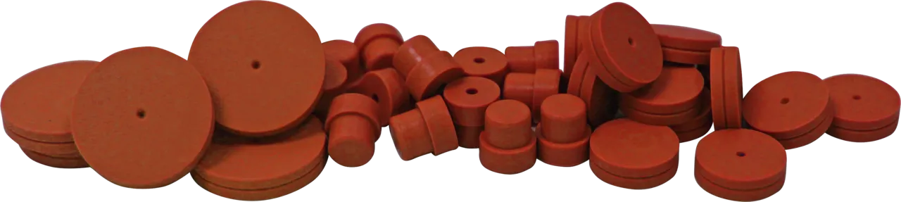 CenterGuide Marathon Septa N 9 GC septa, Marathon OD: 9 mm, thickness: 3 mm max. temp. 400°C, coated blister pack of 25