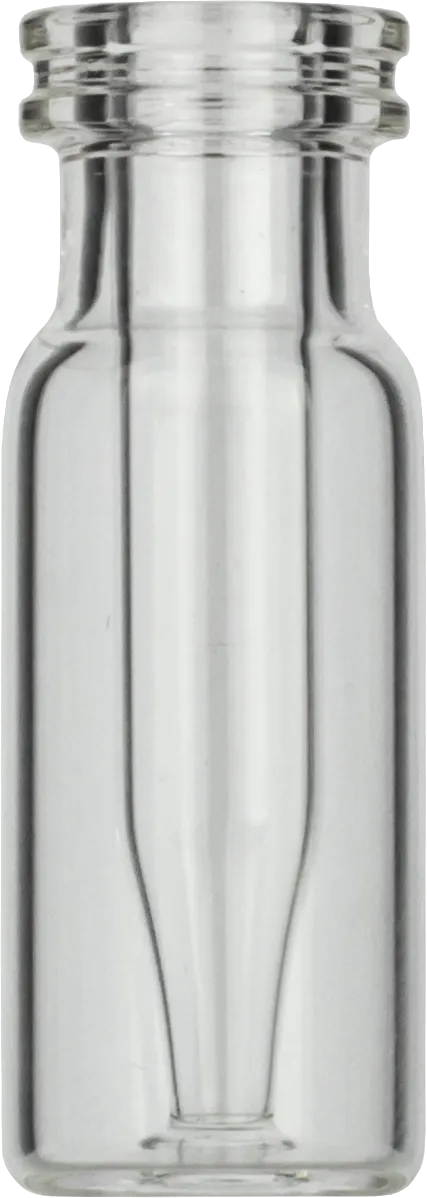Snap Ring Vial N 11 outer diameter: 11.6 mm, outer height: 32 mm clear, flat bottom, with integrated Insert 0.2 mL, conical pack of 100
