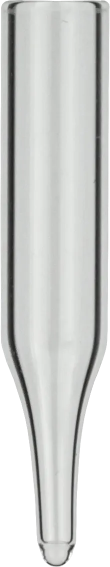 0.25 mL Insert for wide opening outer diameter: 6 mm, outer height: 31 mm clear, conical, 12 mm tip pack of 100