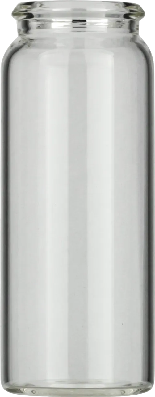 25 mL Snap Cap Vial N 22 outer diameter: 26 mm, outer height: 65 mm clear, flat bottom, 3rd hydrolytic class glass pack of 100