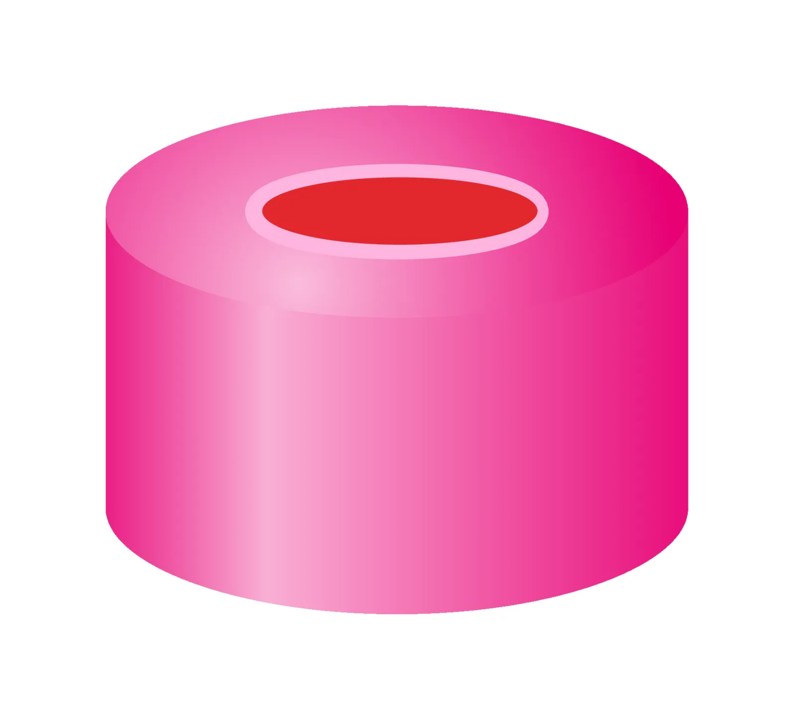 N 11 Aluminium crimp cap, red, center hole Red Rubber/FEP colorless Hardness: 45° shore A Thickness: 1.0 mm pack of 100