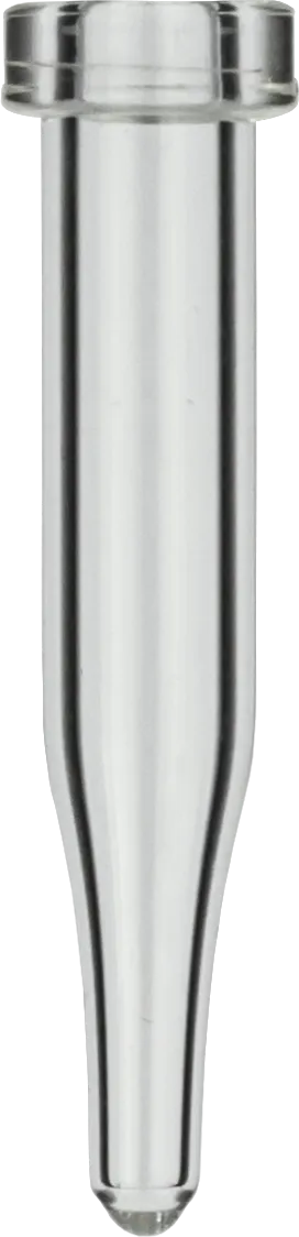 0.2 mL Crimp Neck Micro-Vial N 8 outer diameter: 5.5 mm, outer height: 31.5 mm clear, conical pack of 100