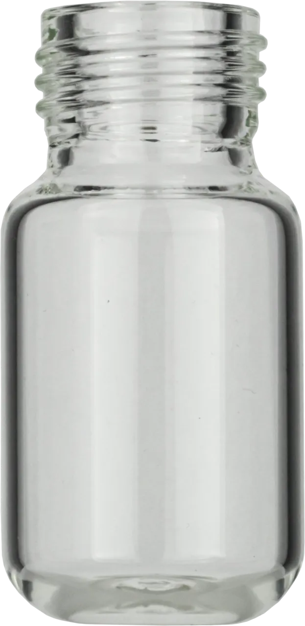 10 mL Headspace Screw Neck Vial N 18 outer diameter: 22.5 mm, outer height: 46 mm clear, rounded bottom pack of 100