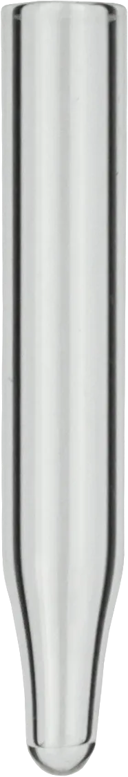 0.15 mL Insert for small opening outer diameter: 5 mm, outer height: 31 mm clear, conical, 9 mm tip pack of 100