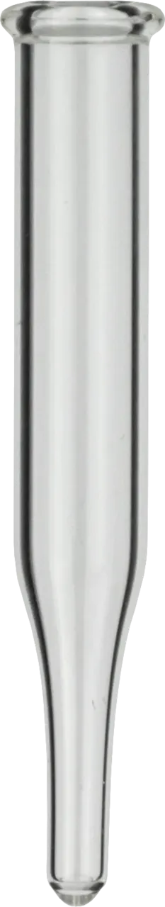 0.3 mL Insert outer diameter: 6 mm, outer height: 40 mm clear, conical, metal spring 702974 necessary pack of 100