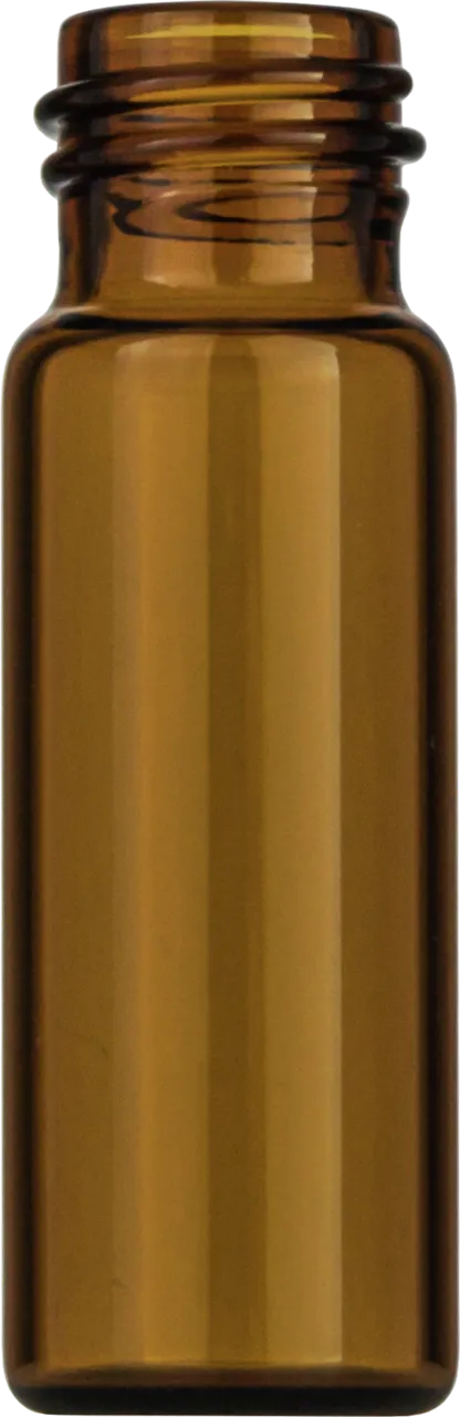 4 mL Screw Neck Vial N 13 outer diameter: 14.75 mm, outer height: 45 mm amber, flat bottom pack of 100