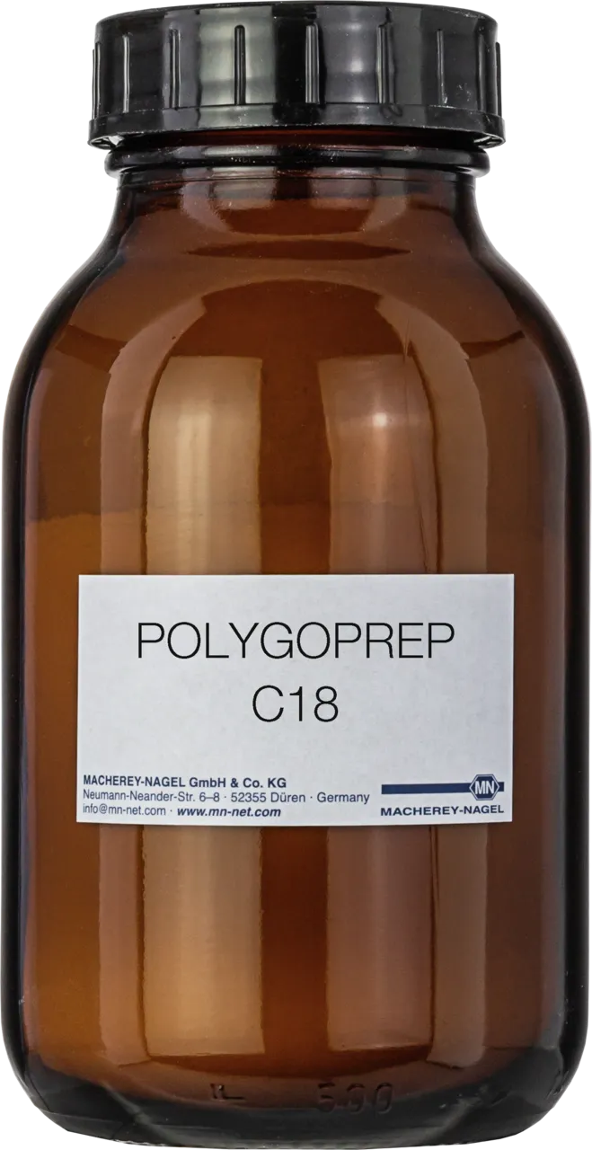 POLYGOPREP 300-12 C18 pack of 100 g in glass container