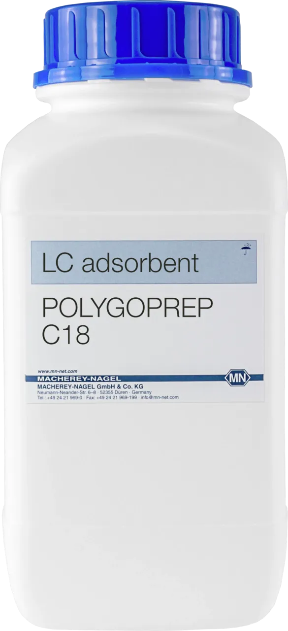 POLYGOPREP 60-130 C18 pack of 100 g in glass container