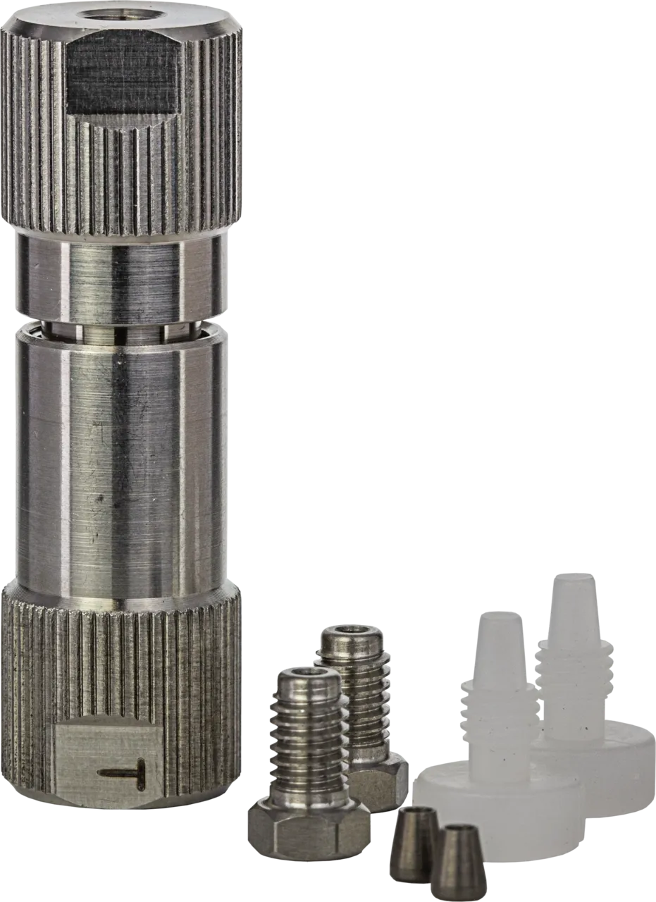 Guard column holder C for separate use of 21x4 mm Valco-Type HPLC guard columns