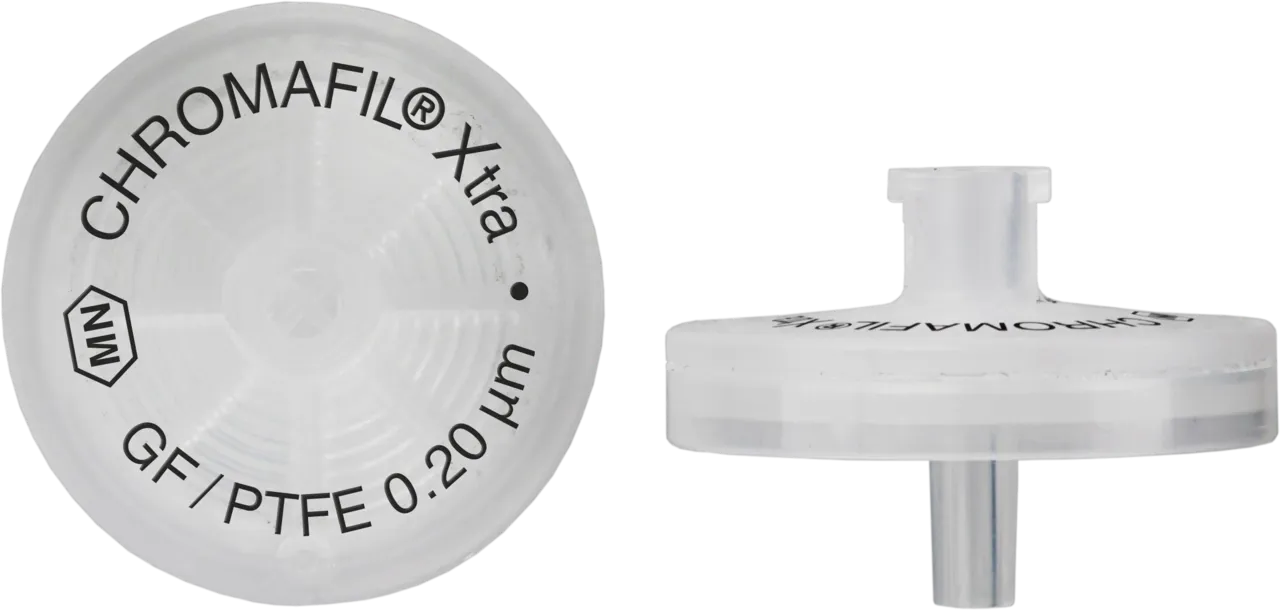 CHROMAFIL Xtra GF/PTFE-20/25 Syringe Filters, Glass Fiber/PTFE, 1.0/0.2 µm, 25 mm, Pack of 100