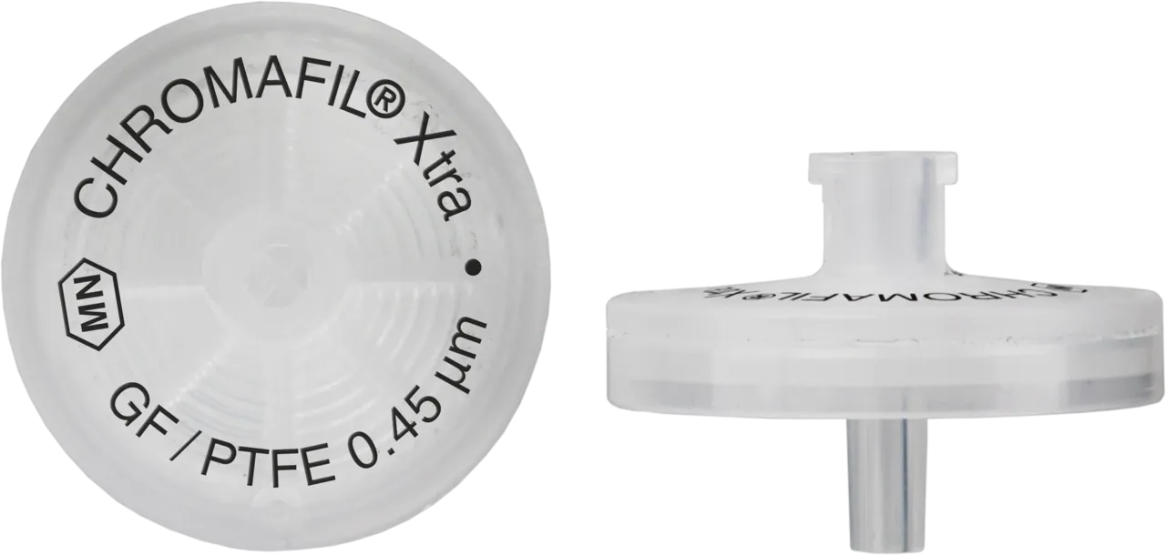 CHROMAFIL Xtra GF/PTFE-45/25 Syringe Filters, Glass Fiber/PTFE, 1.0/0.45 µm, 25 mm, Pack of 100