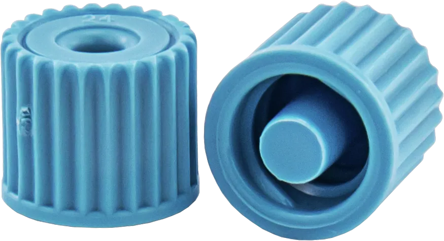CHROMABOND Luer caps for vacuum manifold, blue pack of 12