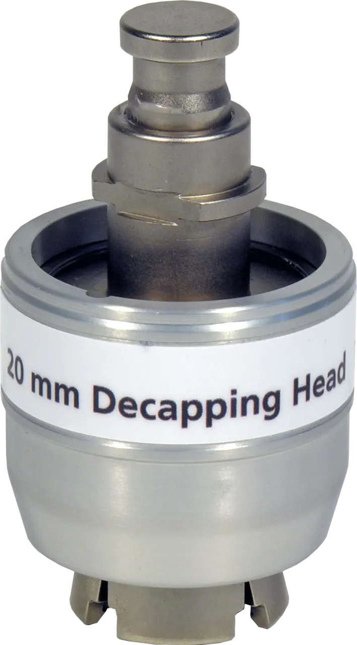 Decapping head for 20 mm Crimp Caps (for electronic high power crimping tool 735700) pack of 1