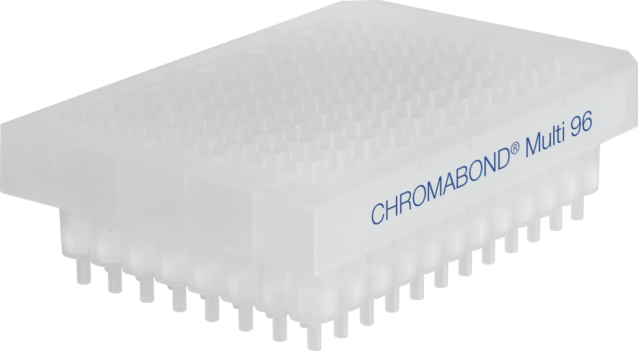 CHROMABOND Multi 96 XTR Monobloc, Kieselgur, 96 x 150 mg, PP with PE Filter, 96-Well Plate
