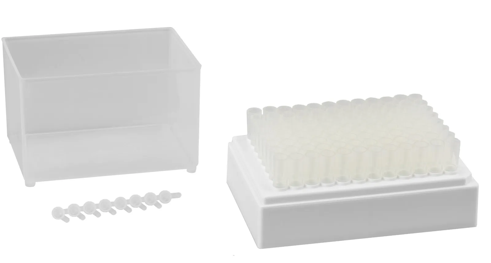 CHROMABOND Multi 96 collection rack with polypropylene tube strips (twelve 8-well-strips) volume: 96x1.0 mL, material: PP pack of 5