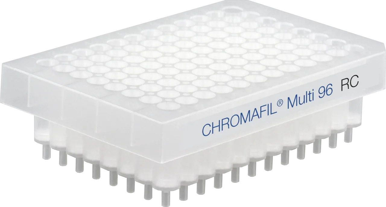 CHROMAFIL Multi 96 filter plate in 96-well format with RC filter elements (0.45 µm), monoblock