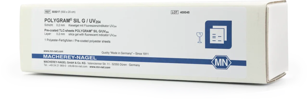 POLYGRAM sheets SIL-G UV254 Size: 20x500 cm pack of 1 reel