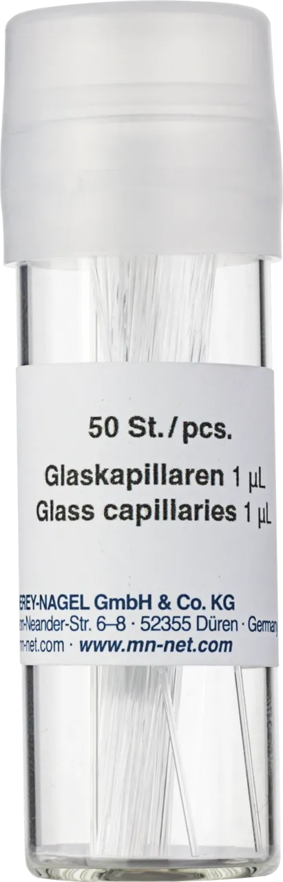 Glass capillaries, 1 µl pack of 3 x 50