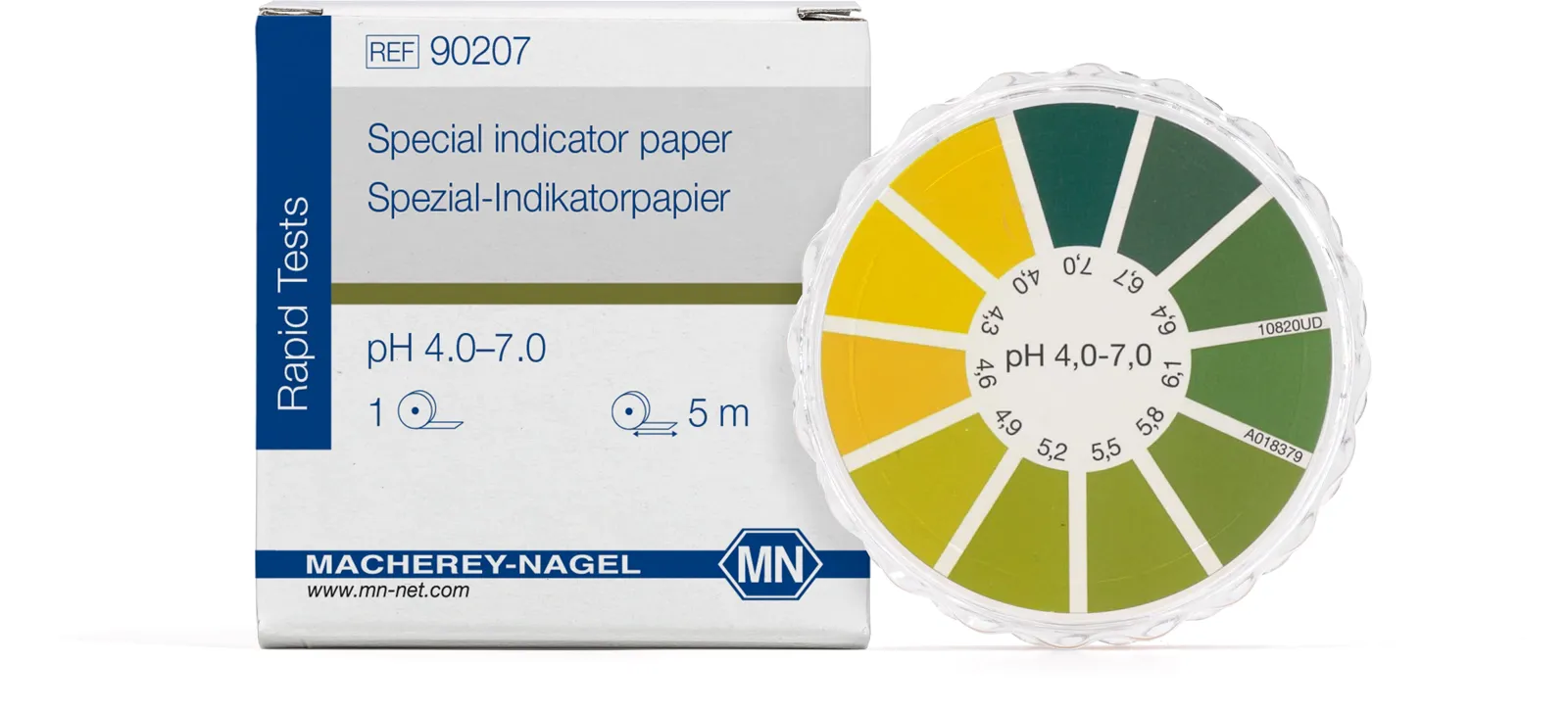 Special indicator paper pH 4.0–7.0, reel