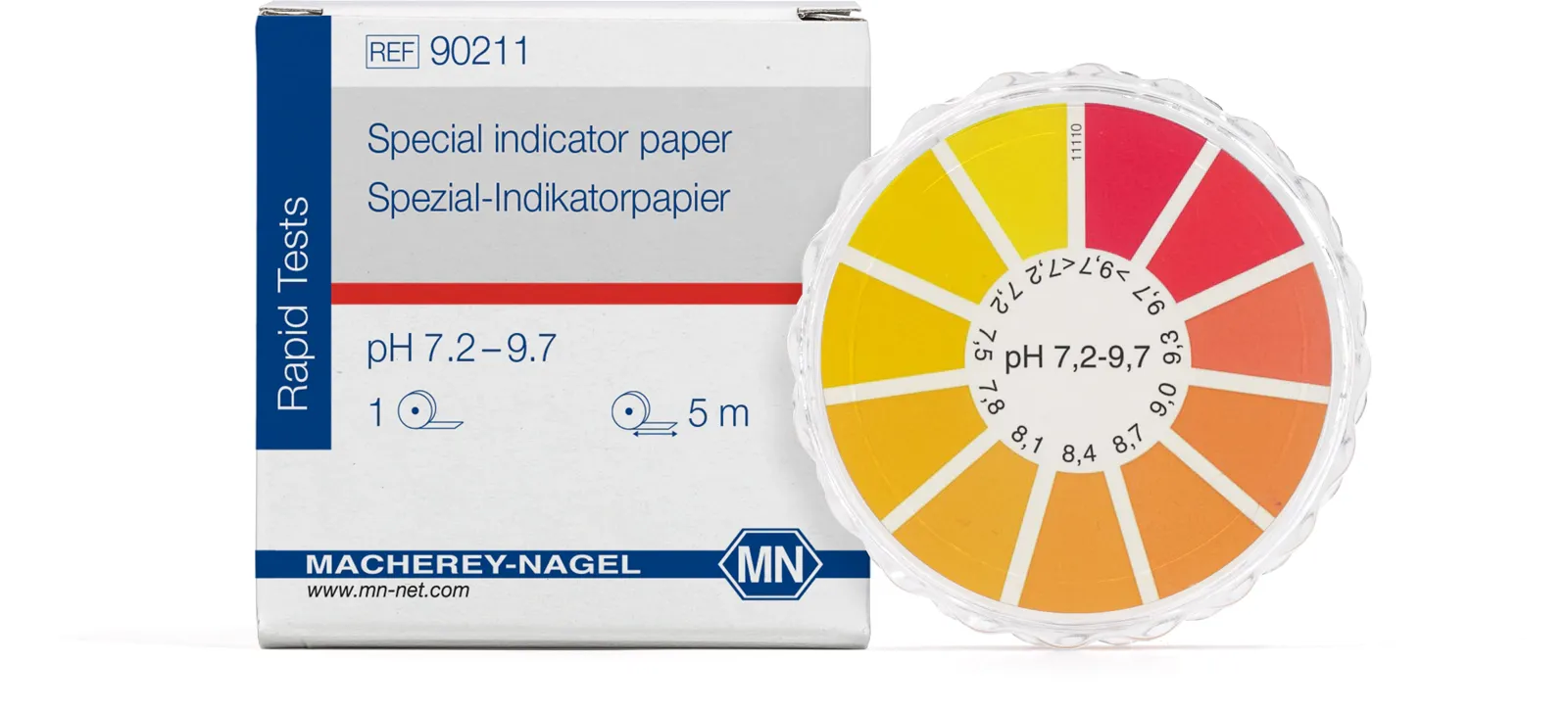 Special indicator paper pH 7.2–9.7, reel