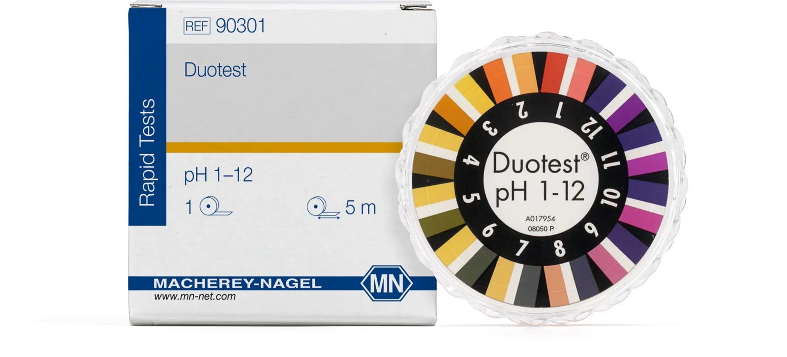 DUOTEST pH 1 - 12 reel of 5 m length, width: 10 mm