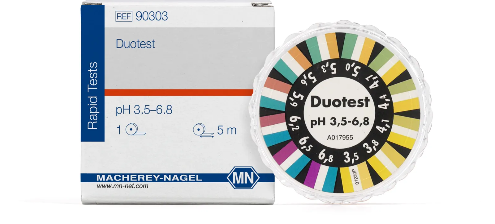 DUOTEST pH 3.5 - 6.8 reel of 5 m length, width: 10 mm