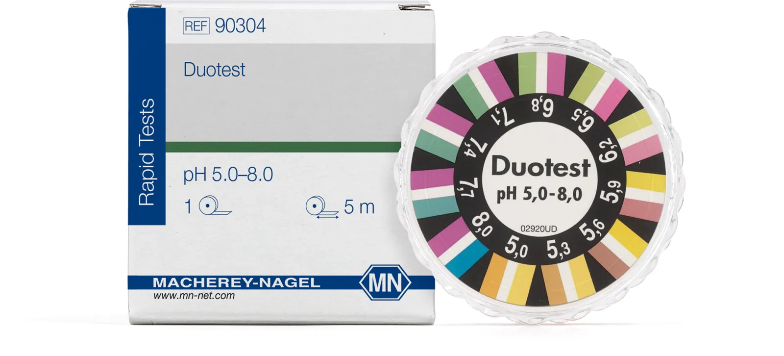 DUOTEST pH 5.0 - 8.0 reel of 5 m length, width: 10 mm