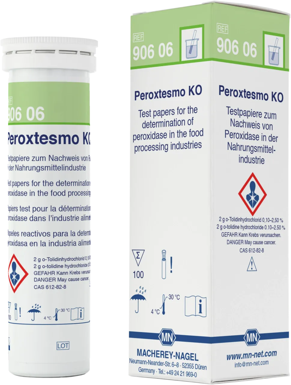 Peroxtesmo KO sheets 15 x 15 mm sufficient for 100 determinations