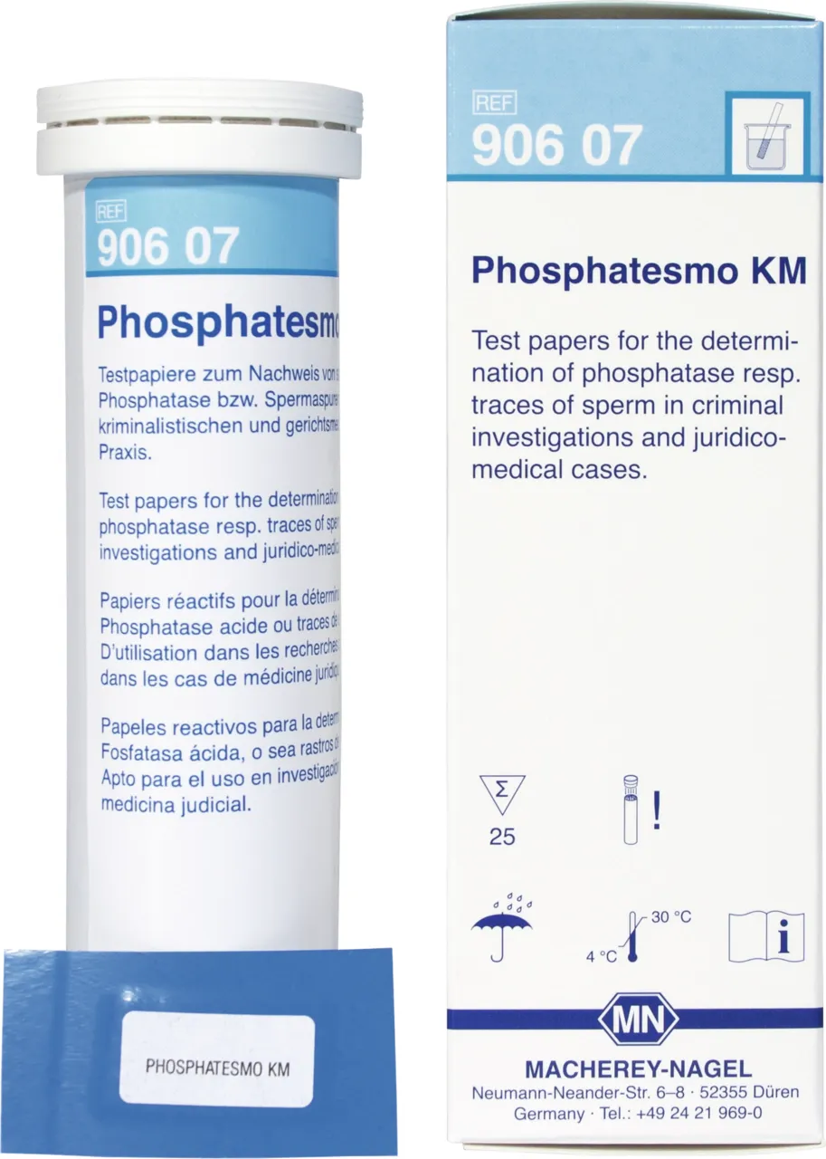Phosphatesmo KM sheets 15 x 30 mm sufficient for 25 determinations