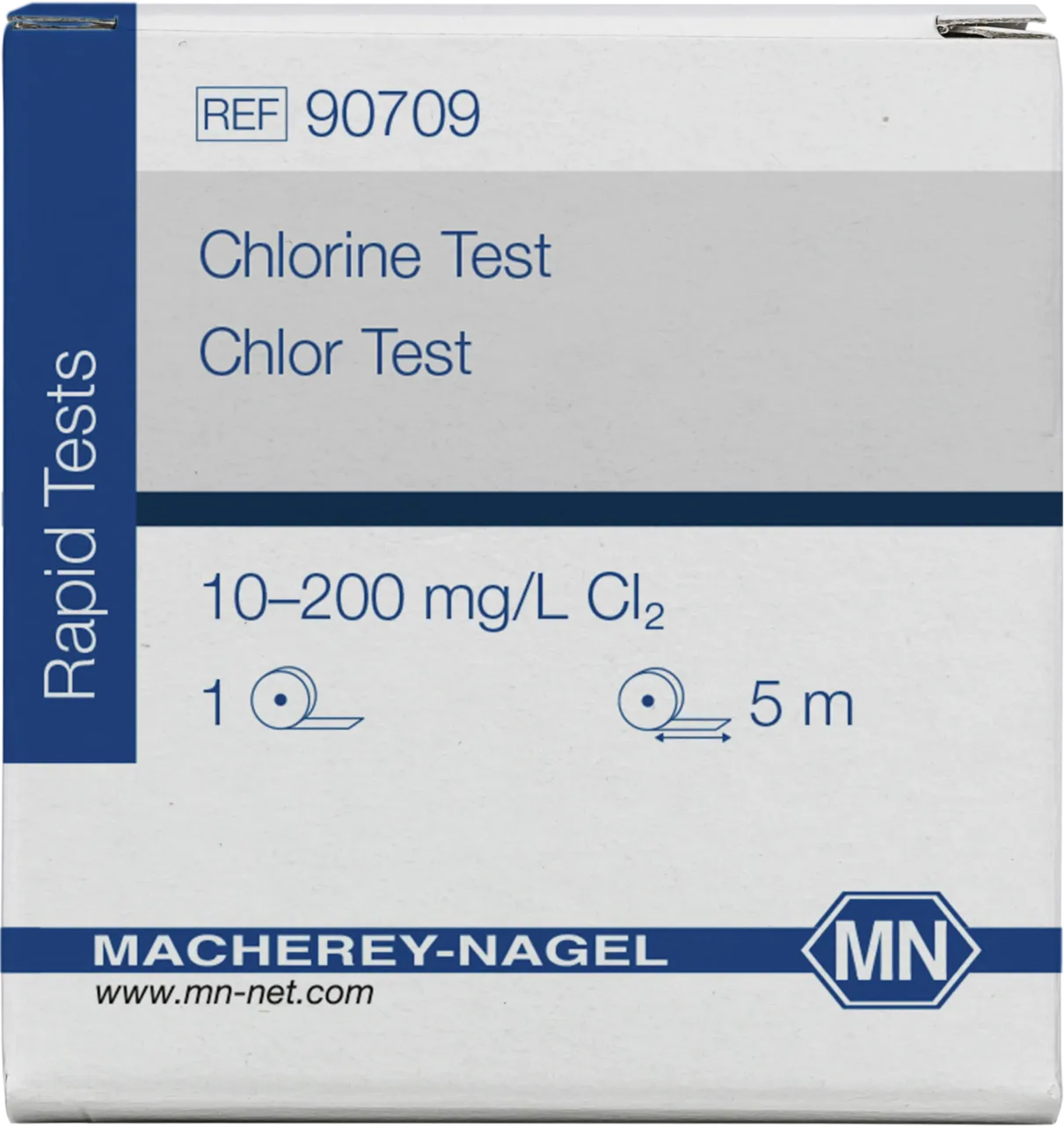 Chlorine Test reel of 5 m length and 10 mm width minimum order quantity: 5 pcs.